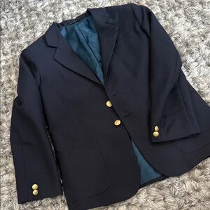 Van Heusen Black Blazer with Gold Accents